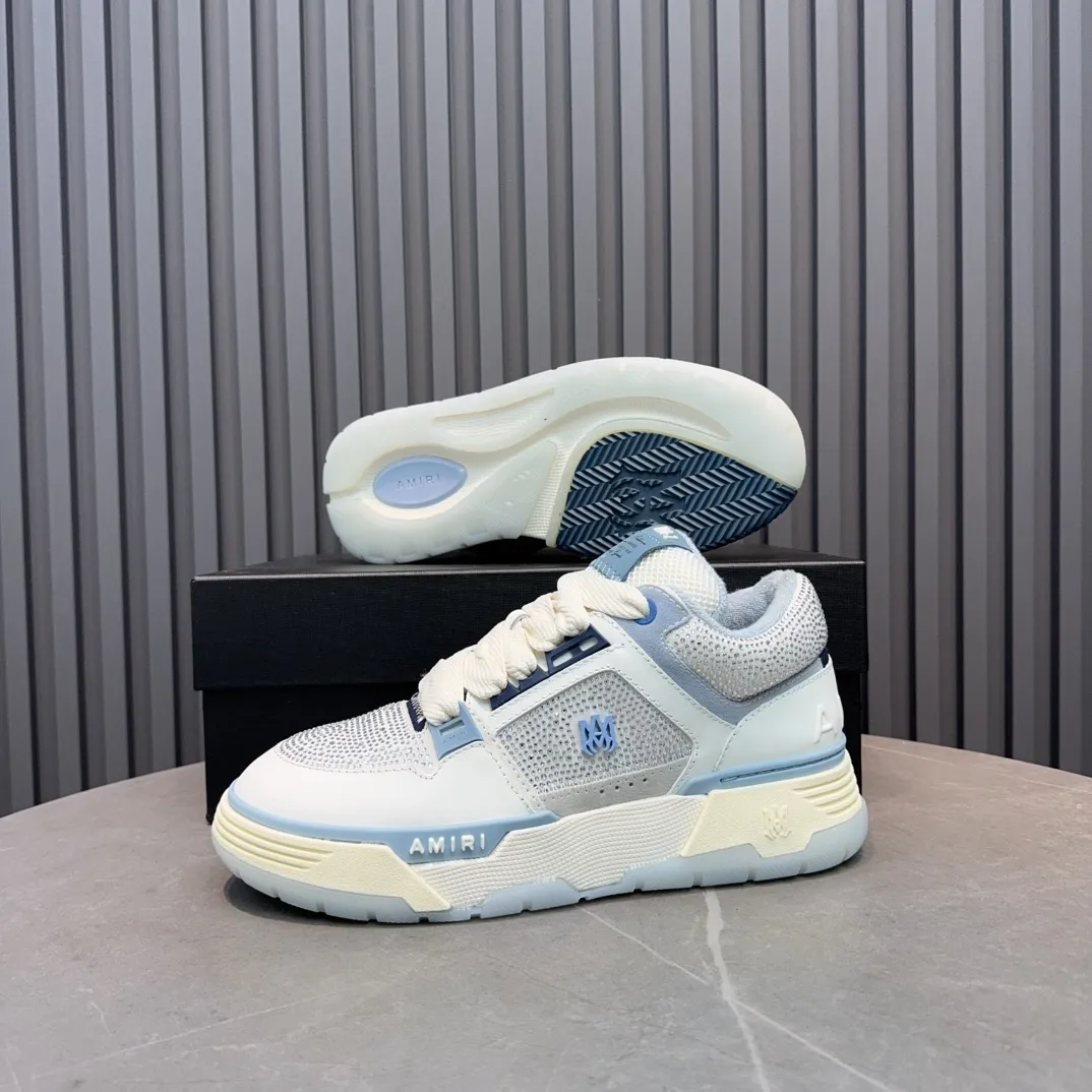 Men's shoes 💰760💰 AMIRI AMIRI fashion brand hot sale 🔥 Available all year round, couples 💑 Official website synchronization Imported fabrics 1⃣️ vs 1⃣️ replica, original factory special original sole, 35-45 (45. non-refundable)